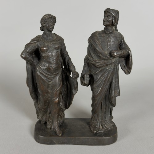 Antica scultura bronzo - antica, dante