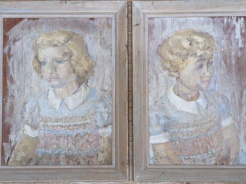 Coppia dipinti olio - di,