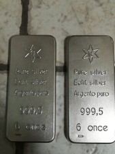 DUE Lingotti in argento puro