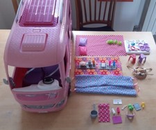 BARBIE CAMPER DEI SOGNI GIOCATO POCHISSIMO E QUASI COMPLETO DI ACESSORI + ACESSO