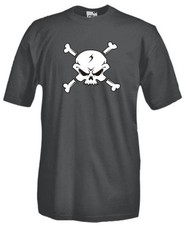 T-SHIRT VINTAGE V36 TESCHI SKULL