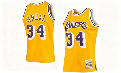 Maglia shaquille neal gold - o'neal,