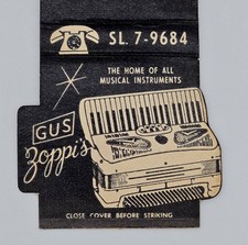 Matchcover Gus Zoppi's