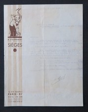 Fattura illustrata PARIGI 1948