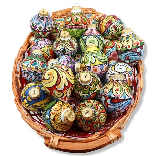 Pallina natale ceramica - natale, in