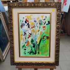 Ernesto Treccani, olio su tela