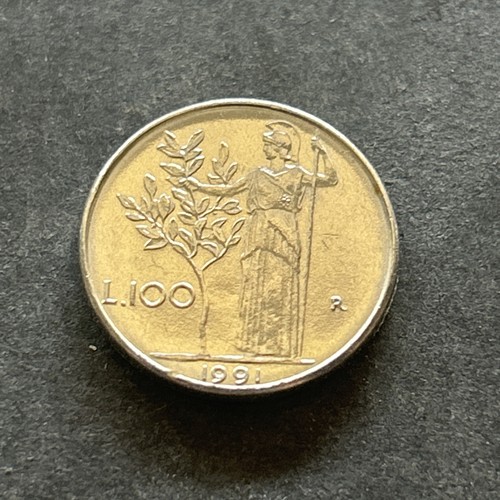 Moneta 100 lire piccola 1991 - 100,