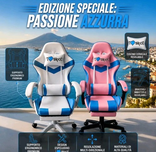 Napoli passione azzurra sedia - napoli,