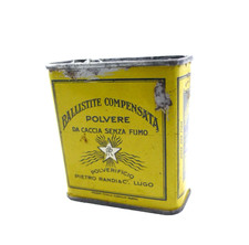 VECCHIA SCATOLA LATTA POLVERE