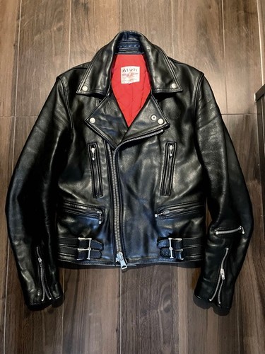 Giacca moto pelle lewis - in,
