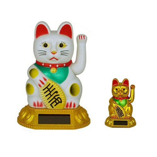 Gatto portafortuna oro che - portafortuna,