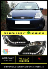 💎FORD FIESTA MK6 2002-2005 FARI ANTERIORI POSIZIONI BIANCHE A LED💎