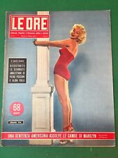 9-10-1954 rivista LE ORE  MARILYN MONROE cover