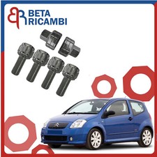 Kit Bulloni Antifurto Per Citroen C2 Ruote in Acciaio o Lega Cora