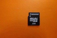 Scheda di memoria mini sd Transcend 2 GB