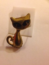 Anello regolabile gatto vintage