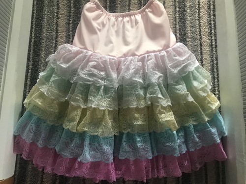 Sottoveste pizzo color - in,