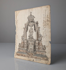 Disegno architettonico di pala