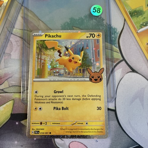Pikachu holo near - pikachu, 018/091