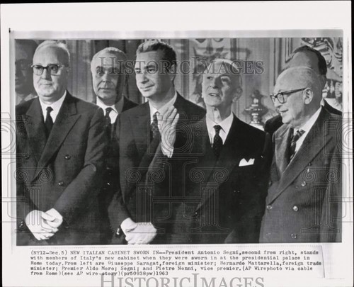 1963 foto stampa presidente - stampa,