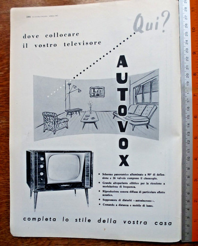 Pubblicità televisore autovox - televisore,