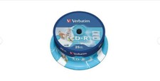 Verbatim 43439   CD-R AZO Wide Inkjet Printable  campane da 25 pz  - NUOVO