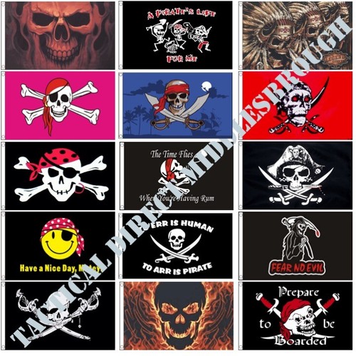 Large 5ft 3ft flag pirates - flag,