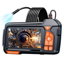 Endoscopio industriale boroscopio con luce, videocamera endoscopica digitale HD