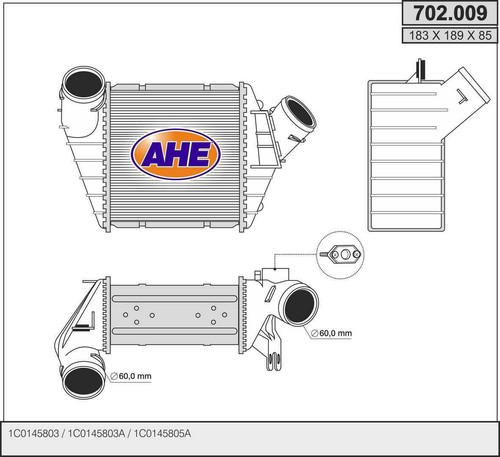 Intercooler new beetle - new,