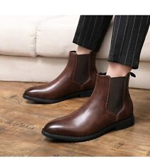 Stivali Chelsea scarpe da uomo PU moda Versatile ✅Spedizione Gratuita