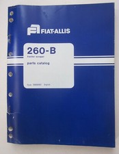 FIAT-ALLIS 260 B tractor scraper ruspa catalogo parti ricambio parts catalog