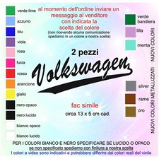 Adesivo logo Volkswagen 2 pz