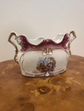 VASO IN PORCELLANA, SVUOTATASCHE ANTICO DEI PRIMI DEL '900. 28X15 CM