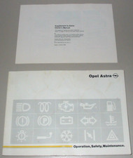 Owner manual opel astra f - owner´s,