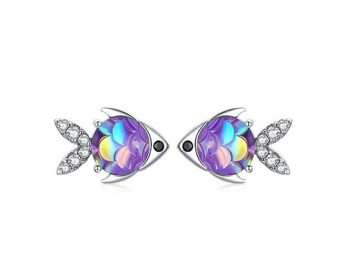 Orecchini forma pesce e - pesce,