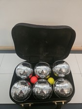 OBUT Bocce Petanque Set 6 Bocce Palline Cromate in Valigetta - Made in France