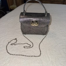 Furla Gray Silver Glitter