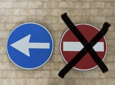 CARTELLO STRADALE Vintage