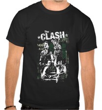 T-shirt nera The Clash logo