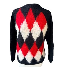 VTG Italian Mohair Wool Red