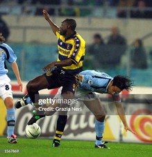 MAGLIA PARMA MBOMA MATCH WORN INDOSSATA SHIRT JERSEY CAMISETA 2000/2001 COA
