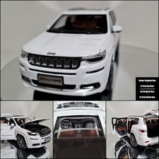 Modellino auto 1:18 - Jeep Grand Commander 2022 - modellino decorativo - in metallo - bianco