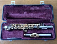 Ottavino Flauto Armstrong 210 MADE U.S.A. Placcato Oro E Testata In Argento....