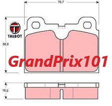 SERIE PASTIGLIE FRENO ANTERIORI TALBOT HORIZON - RANCHO
