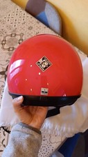 casco jet, Vespa, tucano urbano, unisex, donna, bambino, rosso acceso