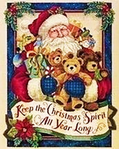 Babbo natale kit punto croce - babbo,
