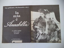 advertising Pubblicità 1982 PELLICCE PELLICCERIA ANNABELLA - PAVIA