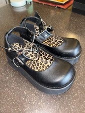 Demonia Black Leather