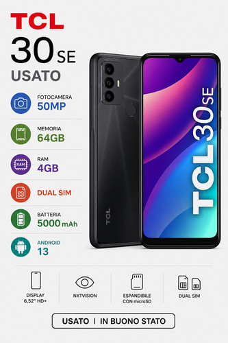 Smartphone usato tcl se - usato, 30