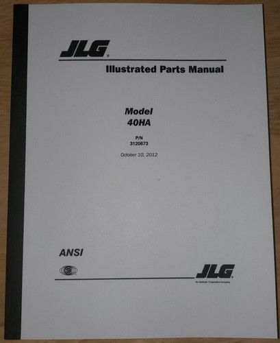 Jlg 40ha manuale catalogo - jlg,